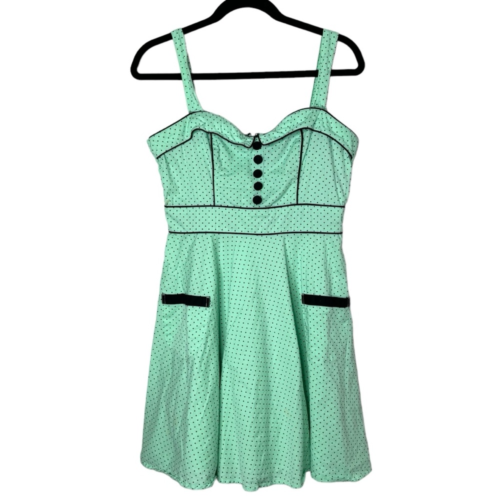 Hell Bunny Dress Polka Dot Sleeveless Mini